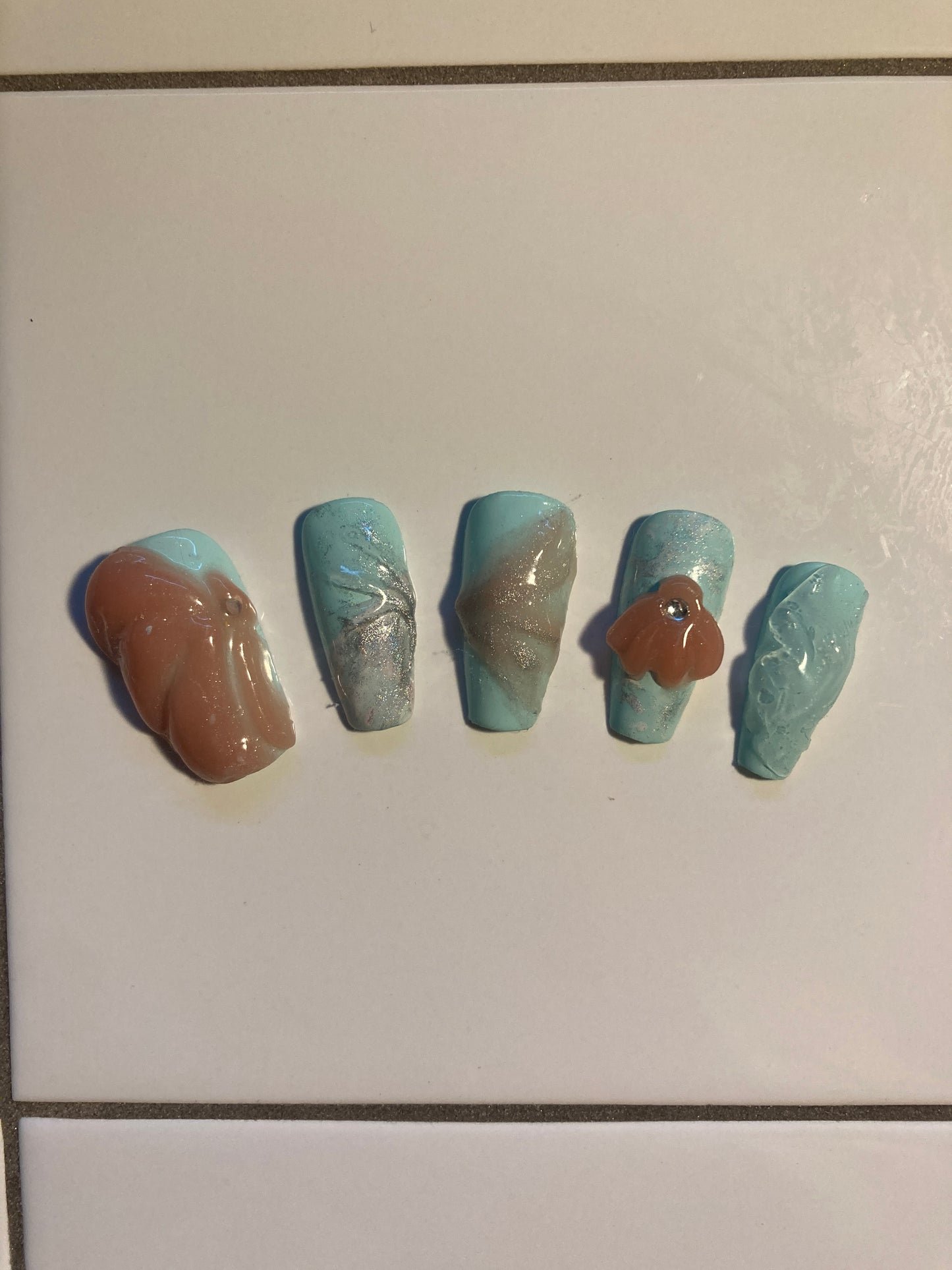 Under the Sea Press On Nail Set