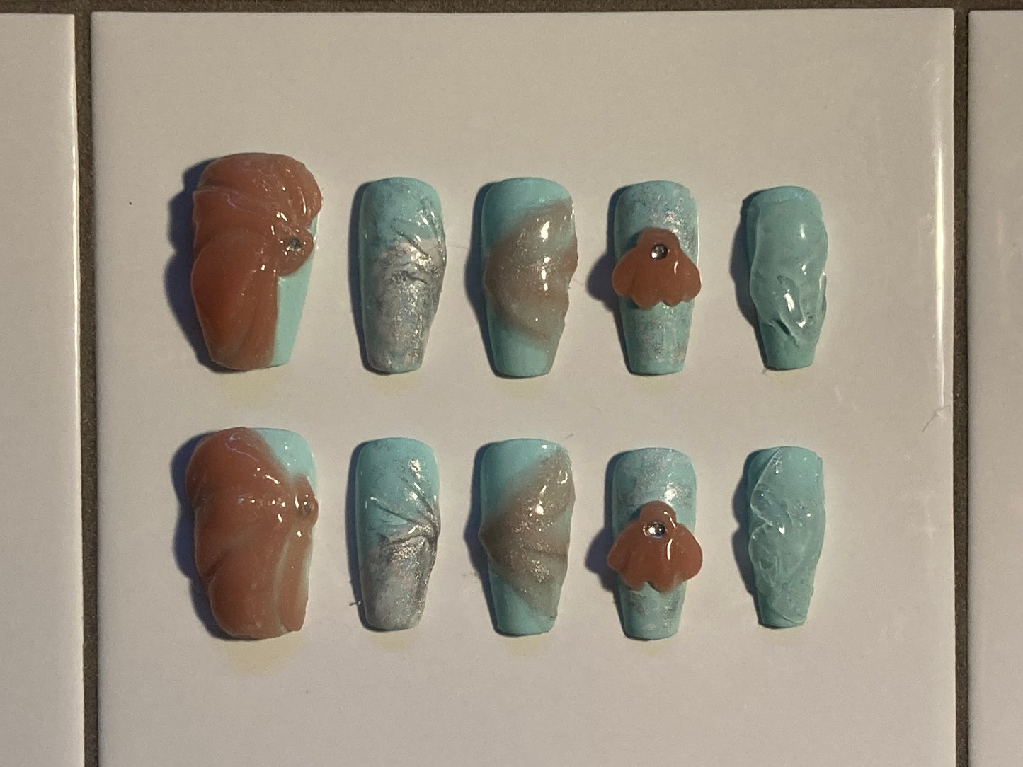 Under the Sea Press On Nail Set
