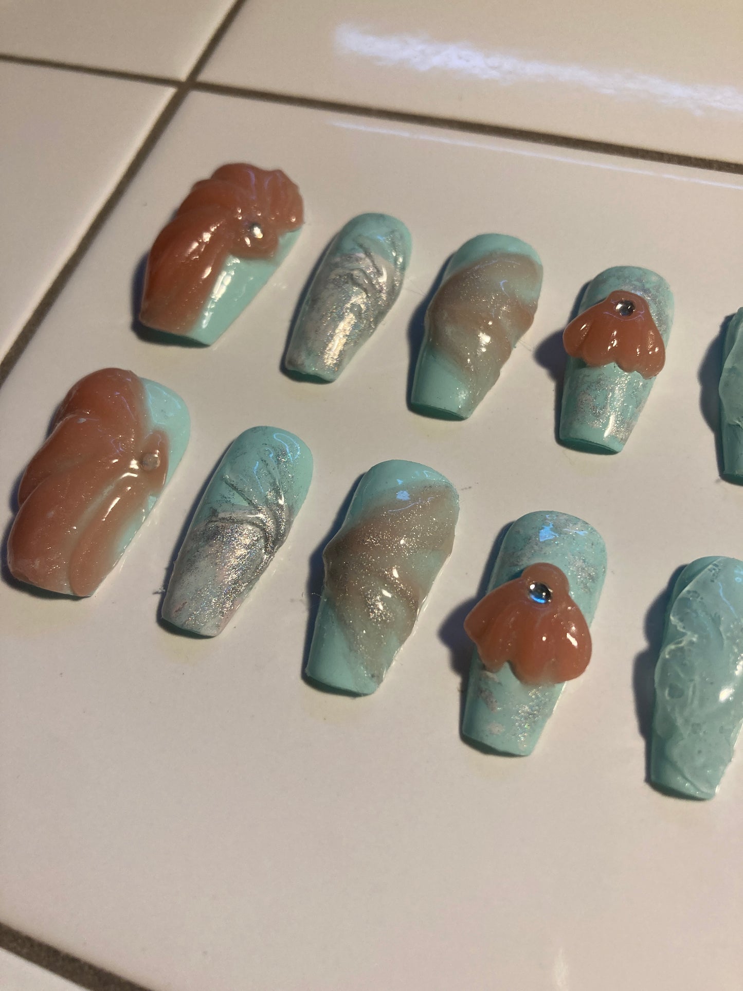 Under the Sea Press On Nail Set
