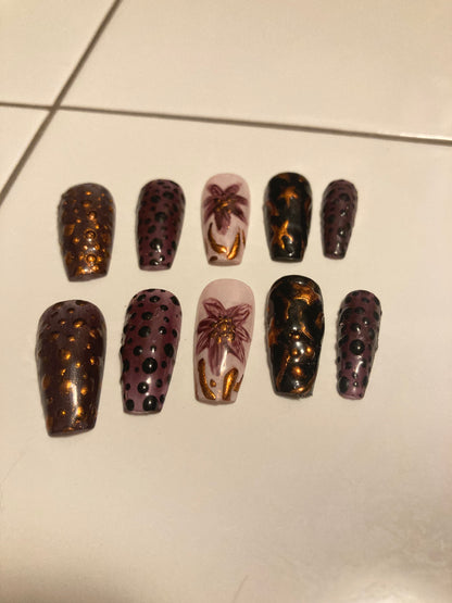 Fall Press On Nail Set