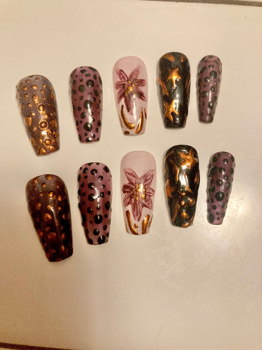 Fall Press On Nail Set